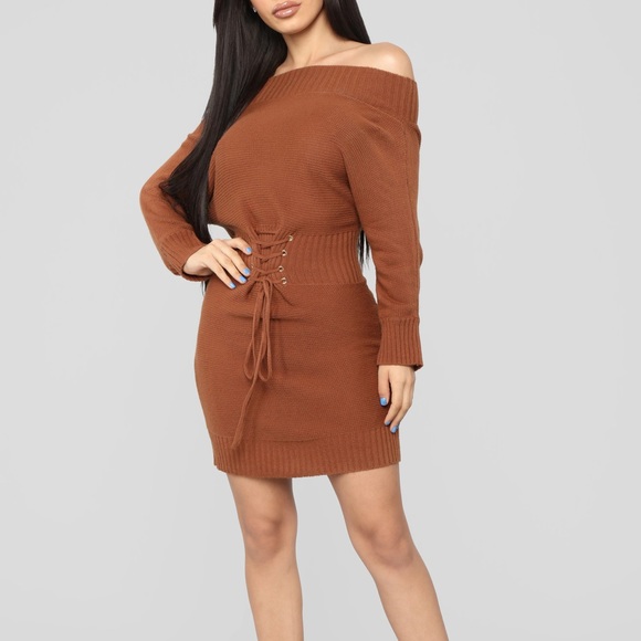 Mini brown dress in M brand new in the package - Picture 2 of 3